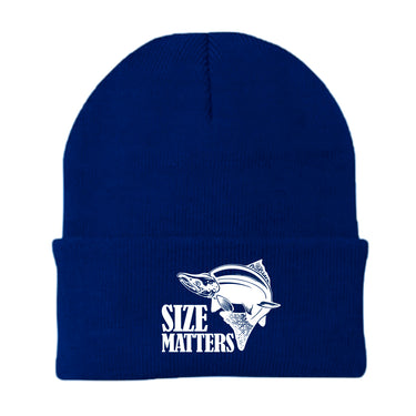 Size Matters Embroidered Beanie